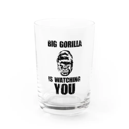 BIG GORILLA IS WATCHING YOU Water Glass