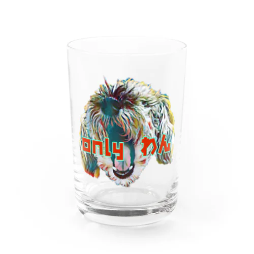 only わん Tシャツ Water Glass