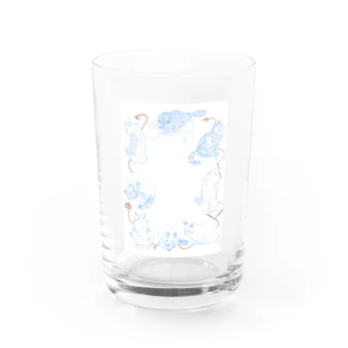 にゃんにゃん Water Glass