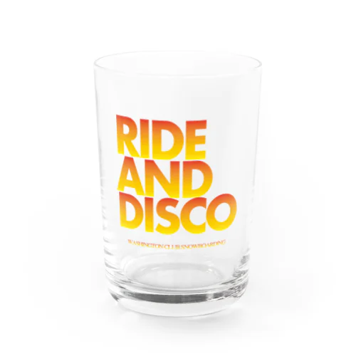 RIDE AND DISCO(red) Water Glass