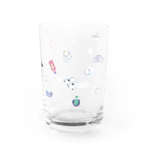 Happy Bath time Water Glass