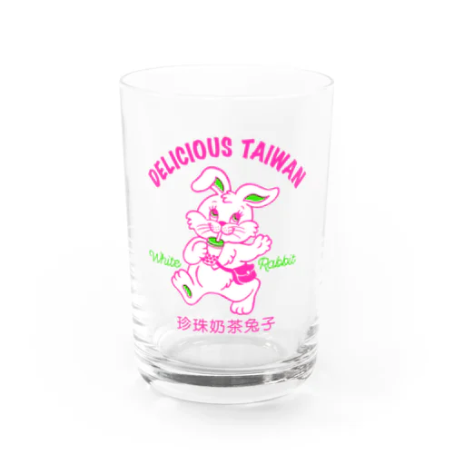 タピオカミルクティーうさぎ  Water Glass