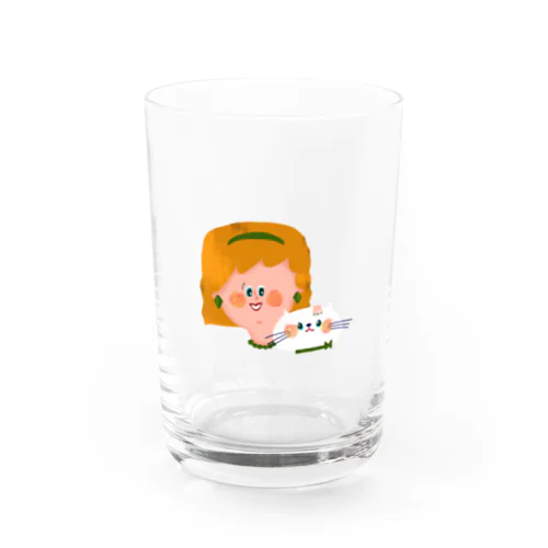 猫と女の子 Water Glass