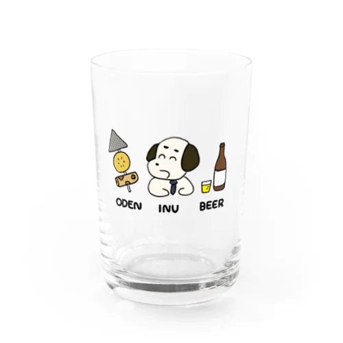 おでん犬ビール Water Glass