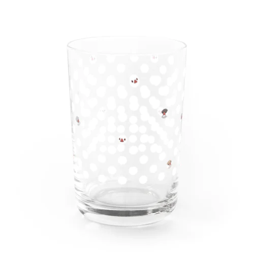 ドット文鳥・マルチカラー Water Glass