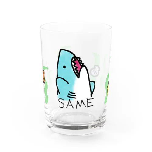 さめちゃん Water Glass