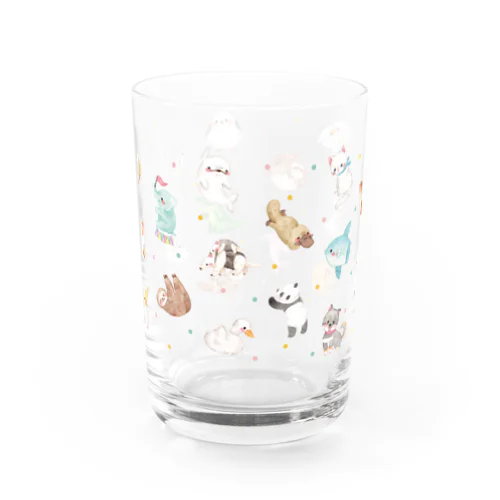 水彩いろいろアニマル Water Glass