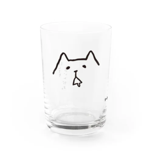 シュールなシロクマのグラス Water Glass