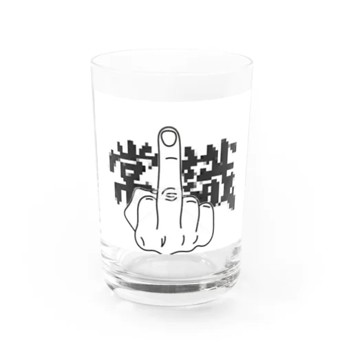 Fuck 常識 Water Glass