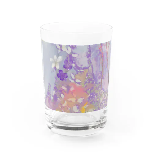 日本画 撫子 Water Glass