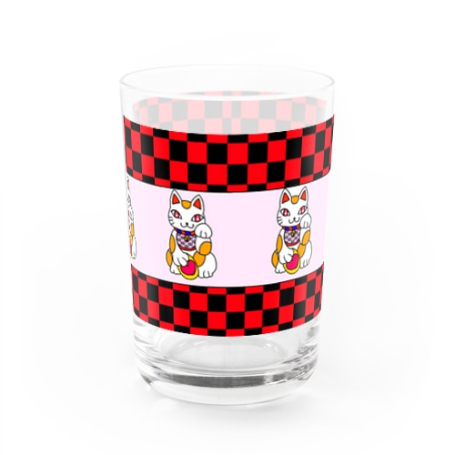 まねきねこねこ Water Glass