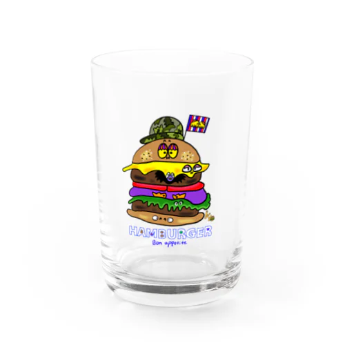 Hamburger Water Glass