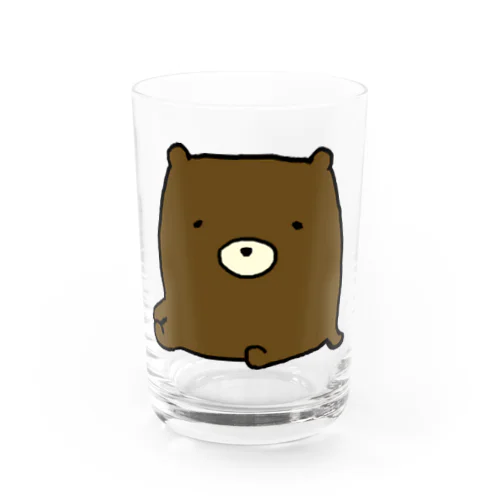 とてぐまくん座る Water Glass