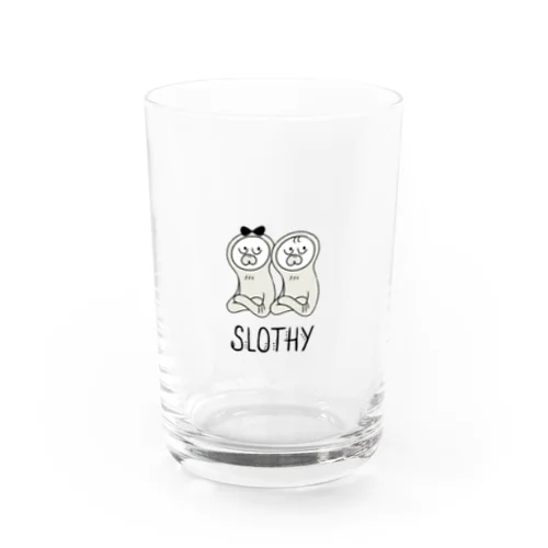 SLOTHY『考え中』 Water Glass