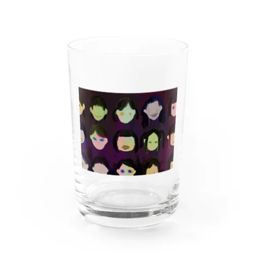 hysteric school girls Water Glass