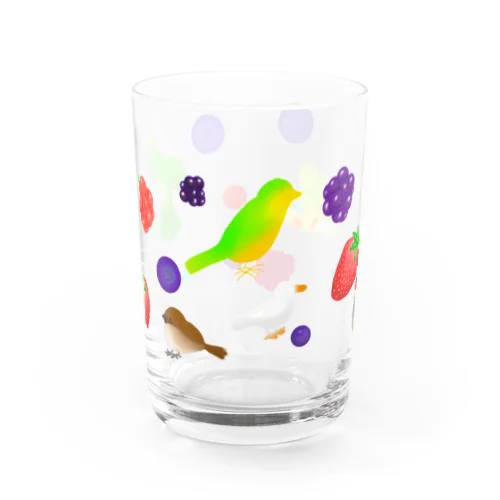 ベリーずと鳥ーず Water Glass