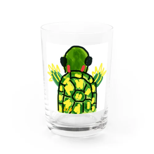 アカミミガメ Water Glass