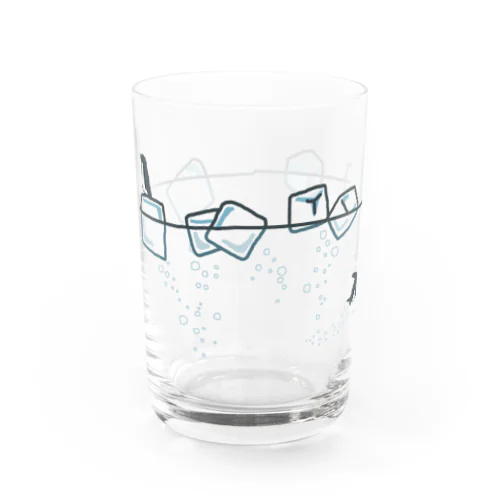 およぐペンギン Water Glass