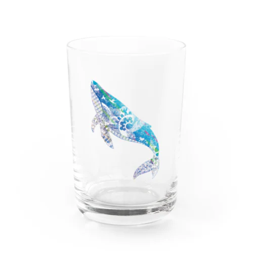 クジラの切り絵グラス Water Glass