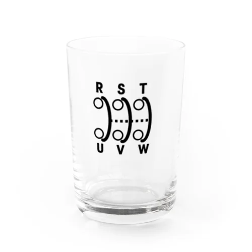 三相_モノクロ Water Glass