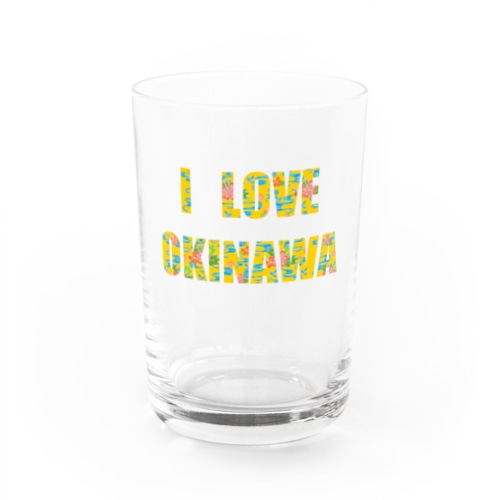 紅型 LOVE OKINAWA Water Glass