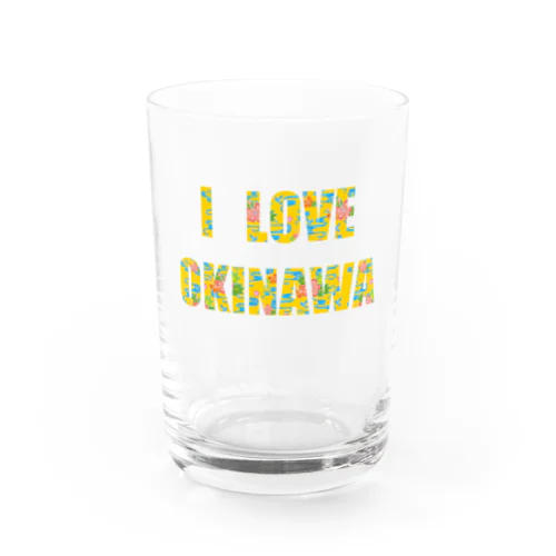 紅型 LOVE OKINAWA 물유리