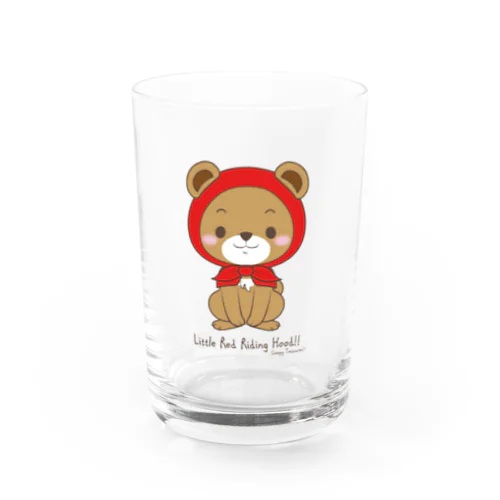 赤ずきん　クマさん Water Glass