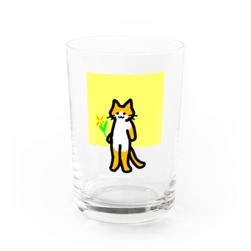 ちゃしろねこ Water Glass