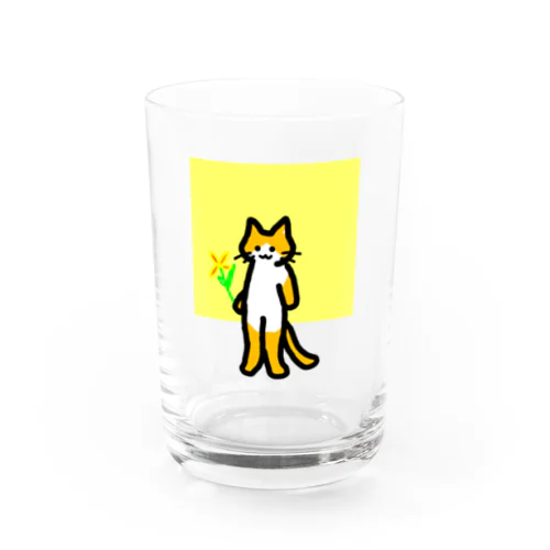 ちゃしろねこ Water Glass