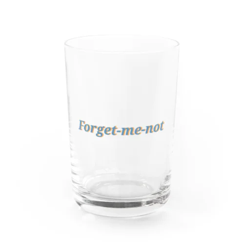 Forget-me-not(blue) Water Glass