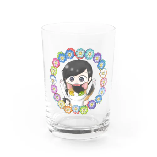 ナナミちゃんと猫 Water Glass