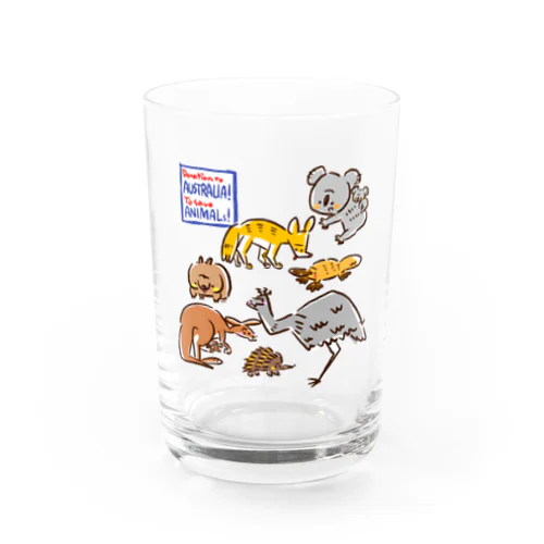 オーストラリアアニマル(500円募金) Water Glass