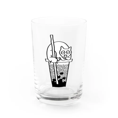 野良猫のらねちゃん タピオカ Water Glass