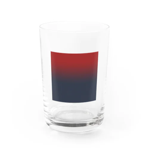 Blue and red  Water Glass