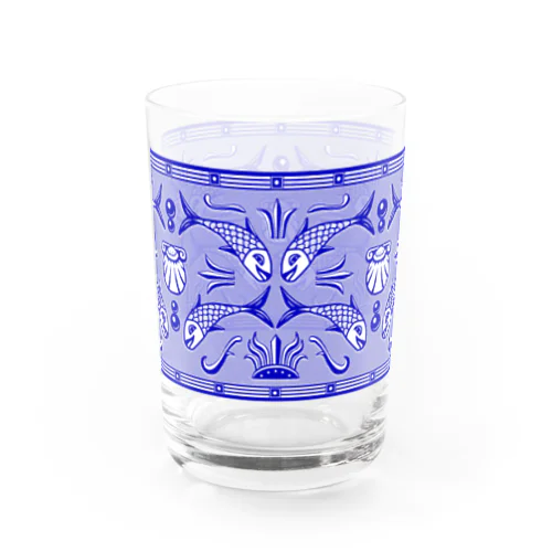 青いお魚グラス Water Glass