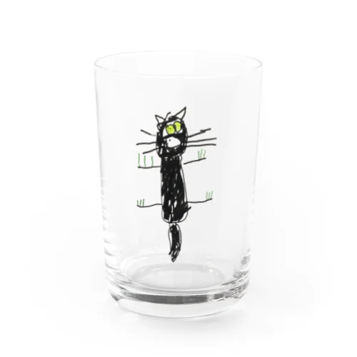 黒猫クロちゃん Water Glass