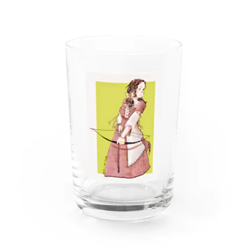 弓を射る少女 Water Glass