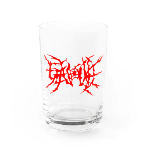 GENOCIDE メタルロゴ　レッド Water Glass