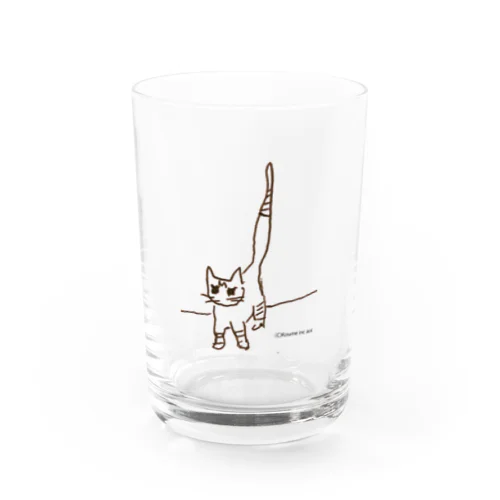 保護猫　カレー　ラクサちゃん Water Glass