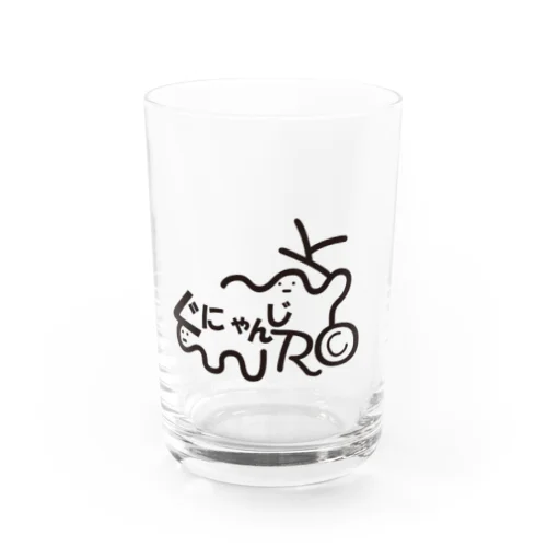 ぐにゃっとしたロゴ Water Glass