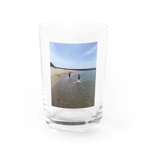 真夏の浜辺 Water Glass