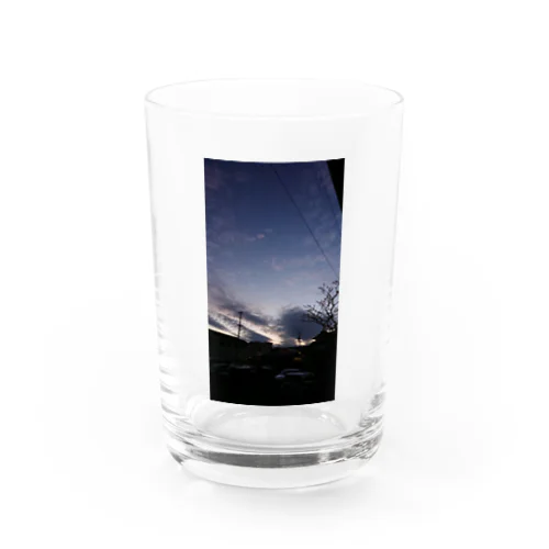 夕暮れ時と逆光 Water Glass