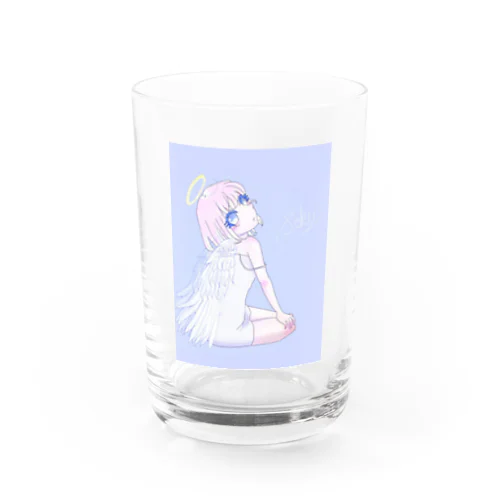 天使ちゃま2(ピンク) Water Glass