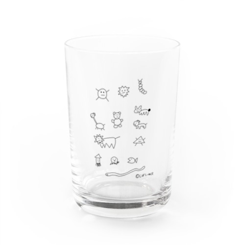海と森の生き物たち Water Glass