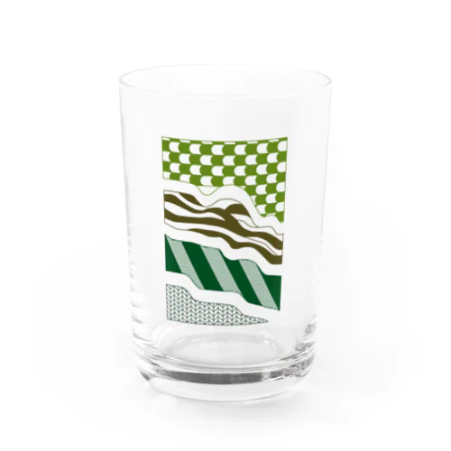 草層藻想からなるグラス Water Glass