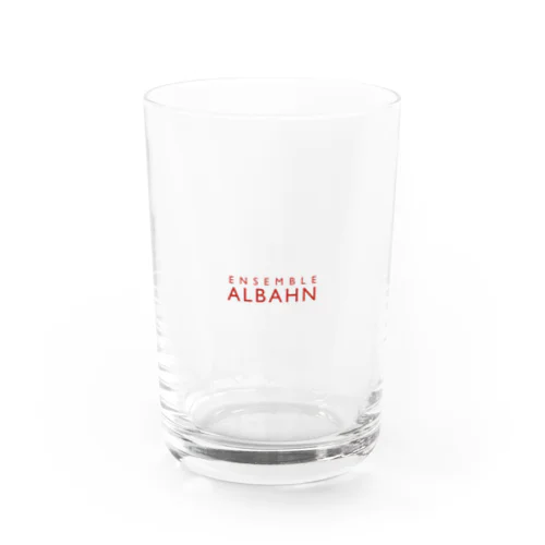Ensemble Albahn - red logo グラス