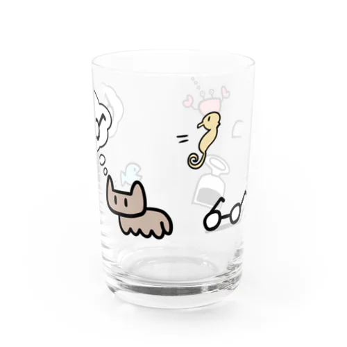 ねこめがね Water Glass