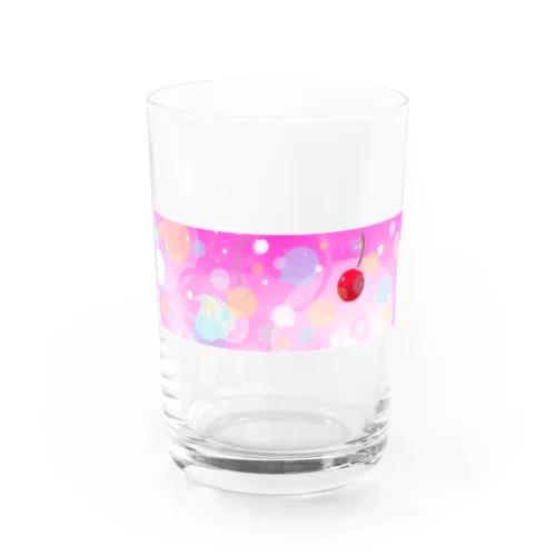 しゅわしゅわしりーず(ピーチソーダ) Water Glass