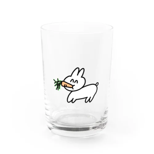 ごはんが おいしい うさぎ Water Glass