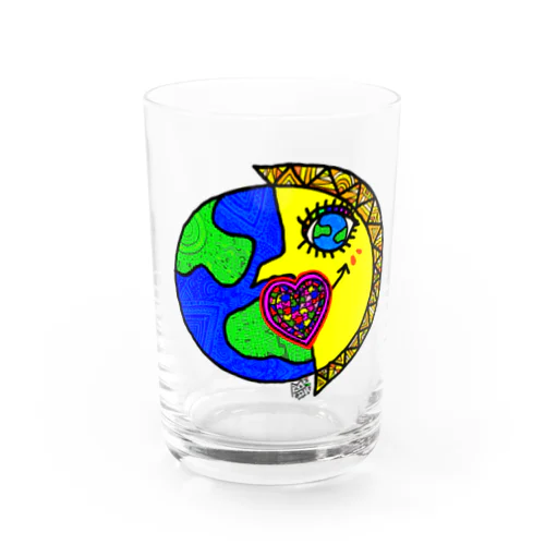 地球に恋して　月バージョン　グラス Water Glass